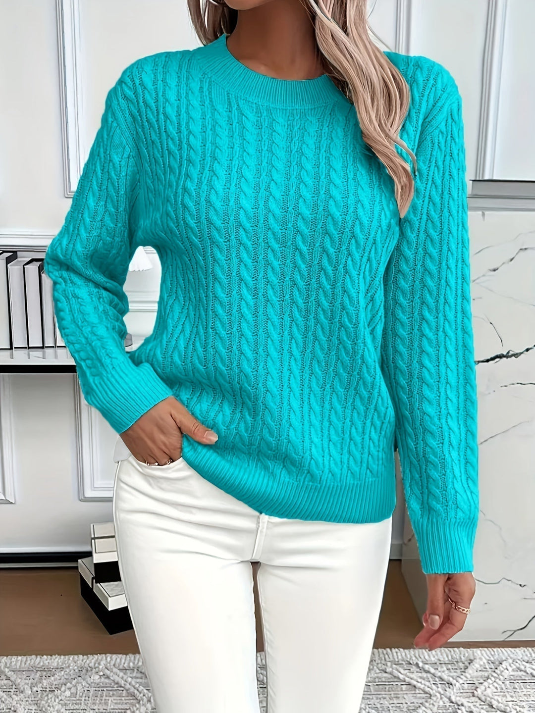 Evelyn - Cable Knit Sweater