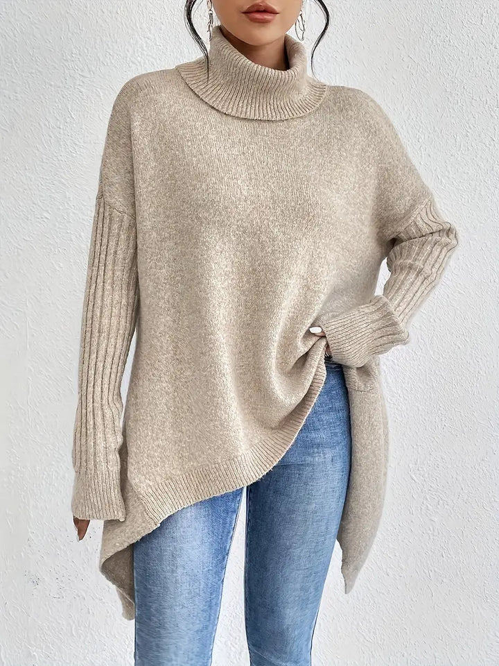 Elowen | Oversized Knit Turtleneck Sweater