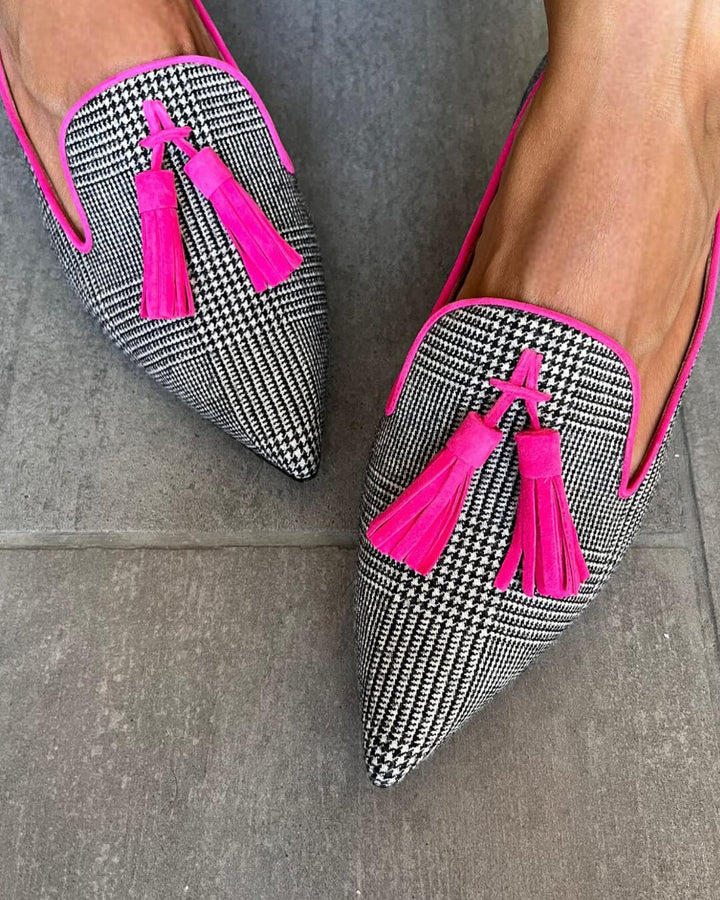 Vivianne | Printed Loafer with Tassels