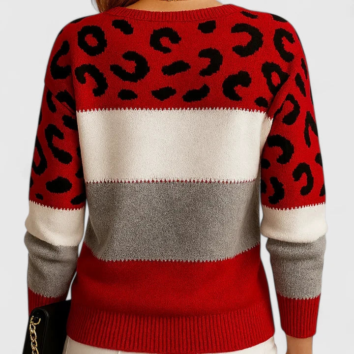 Mariska - Leopard Knit Sweater