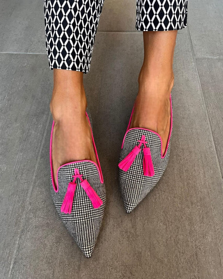 Vivianne | Printed Loafer with Tassels