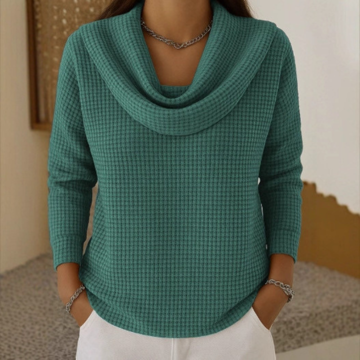 Dahlia - Textured Sweater with Collar