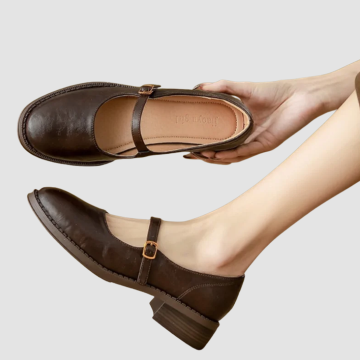 Beatrice | Classic Leather Mary Janes