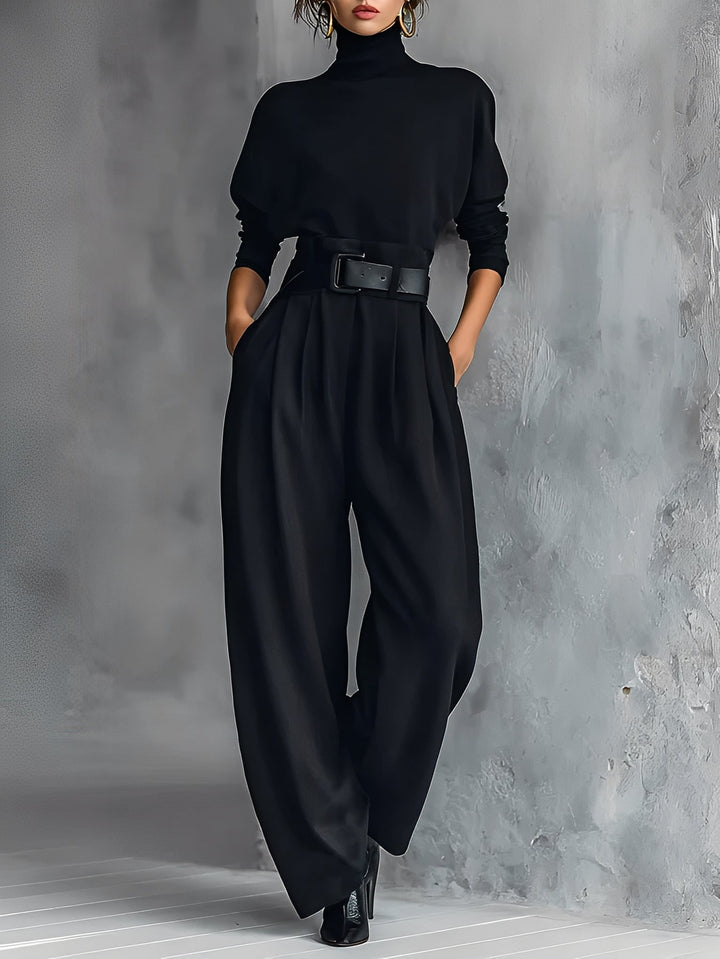 Carisse | Elegant Turtleneck Jumpsuit
