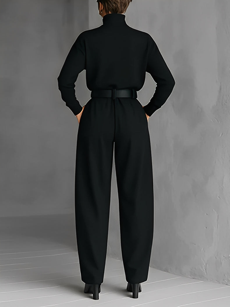 Carisse | Elegant Turtleneck Jumpsuit