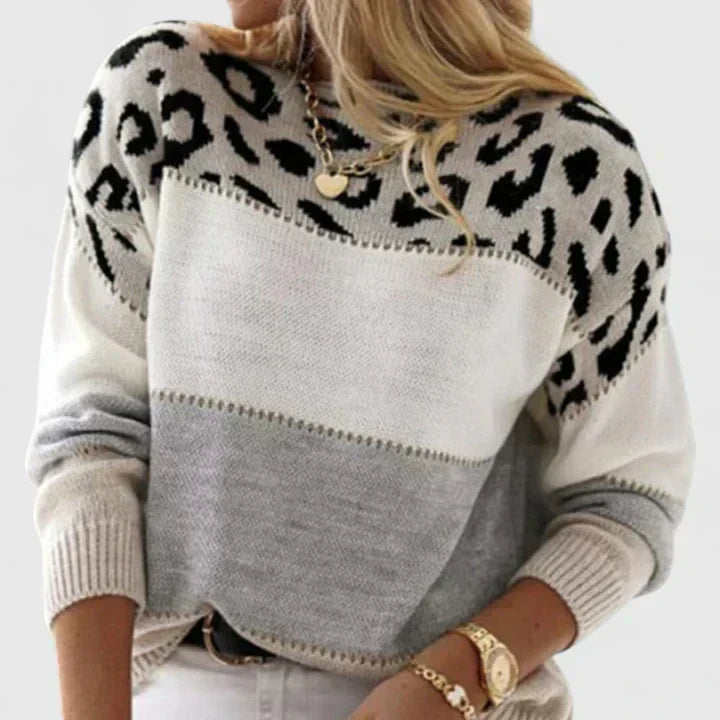 Mariska - Leopard Knit Sweater