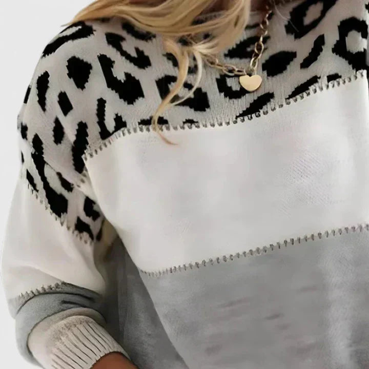 Mariska - Leopard Knit Sweater