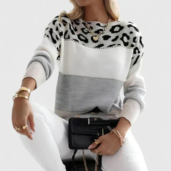 Mariska - Leopard Knit Sweater