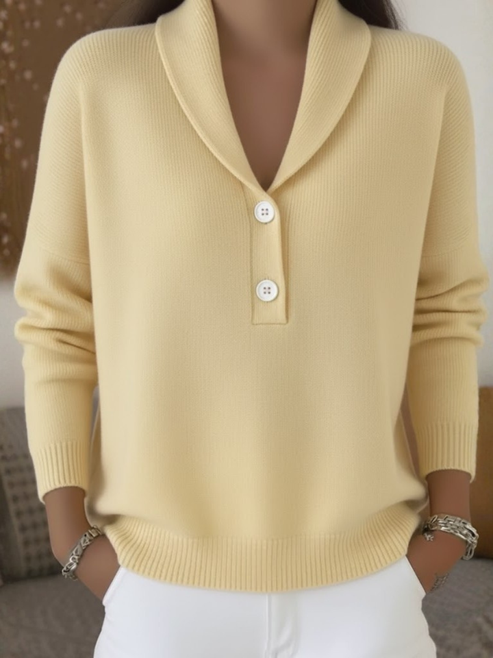 Lenorah - Collar Button Sweater