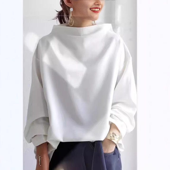 Maeve - High Neck Drape Top