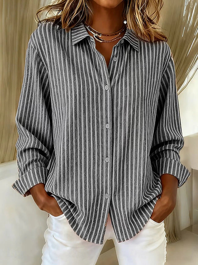 Rebecca - Striped Button Shirt
