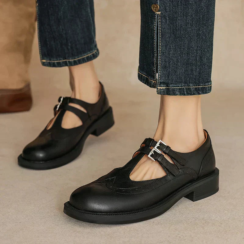 Elisa | Classic Leather Mary Janes