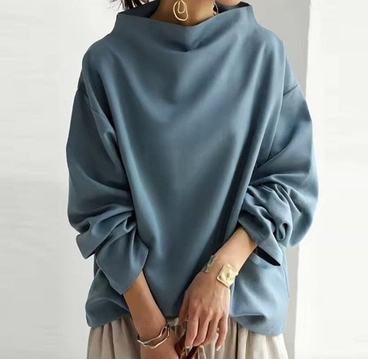 Maeve - High Neck Drape Top