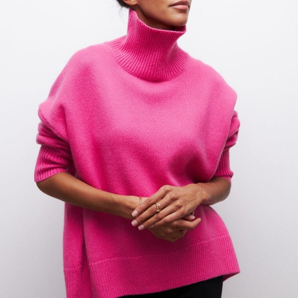 Verena - Turtleneck Knit Sweater