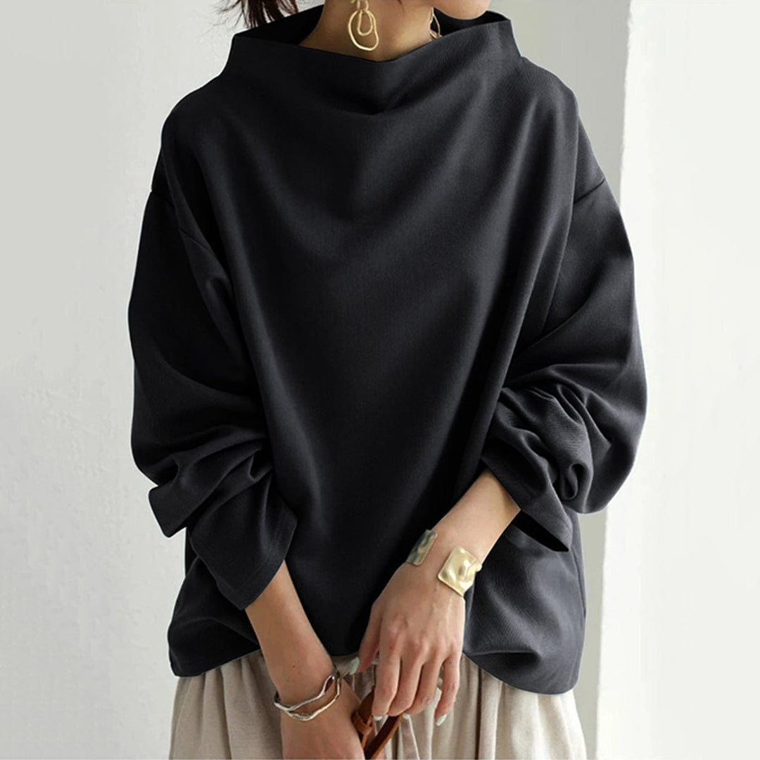 Maeve - High Neck Drape Top