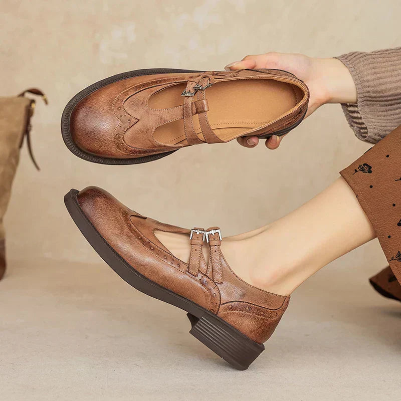 Elisa | Classic Leather Mary Janes