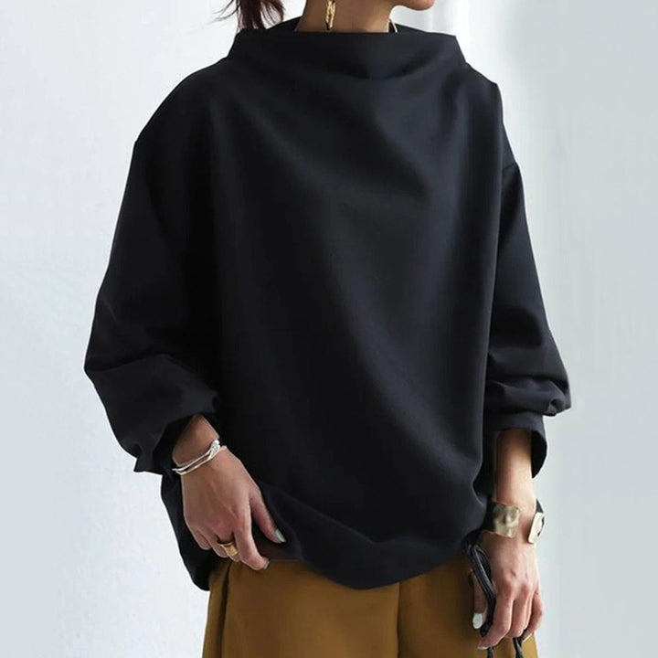 Maeve - High Neck Drape Top