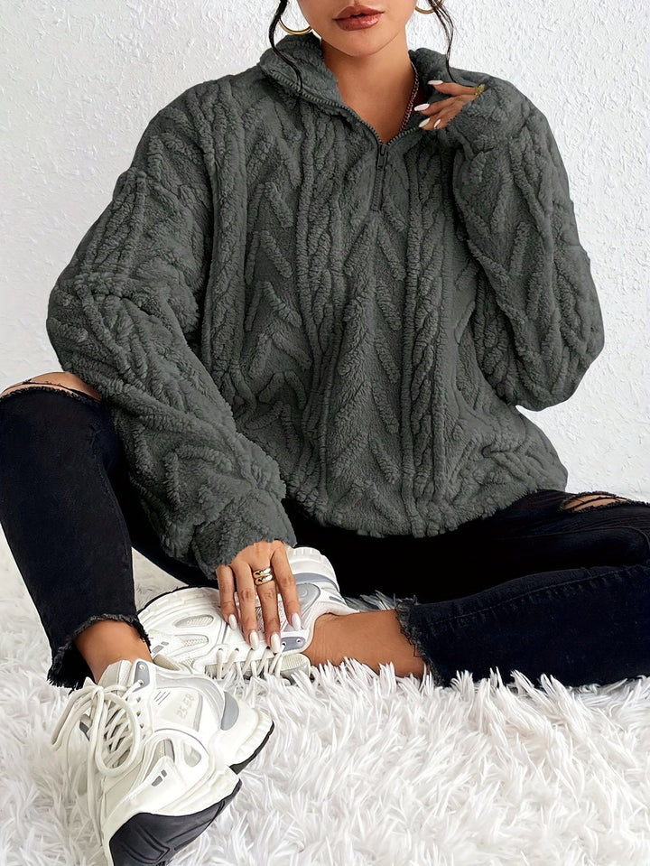 Zoe - Quarter Zip Sweater