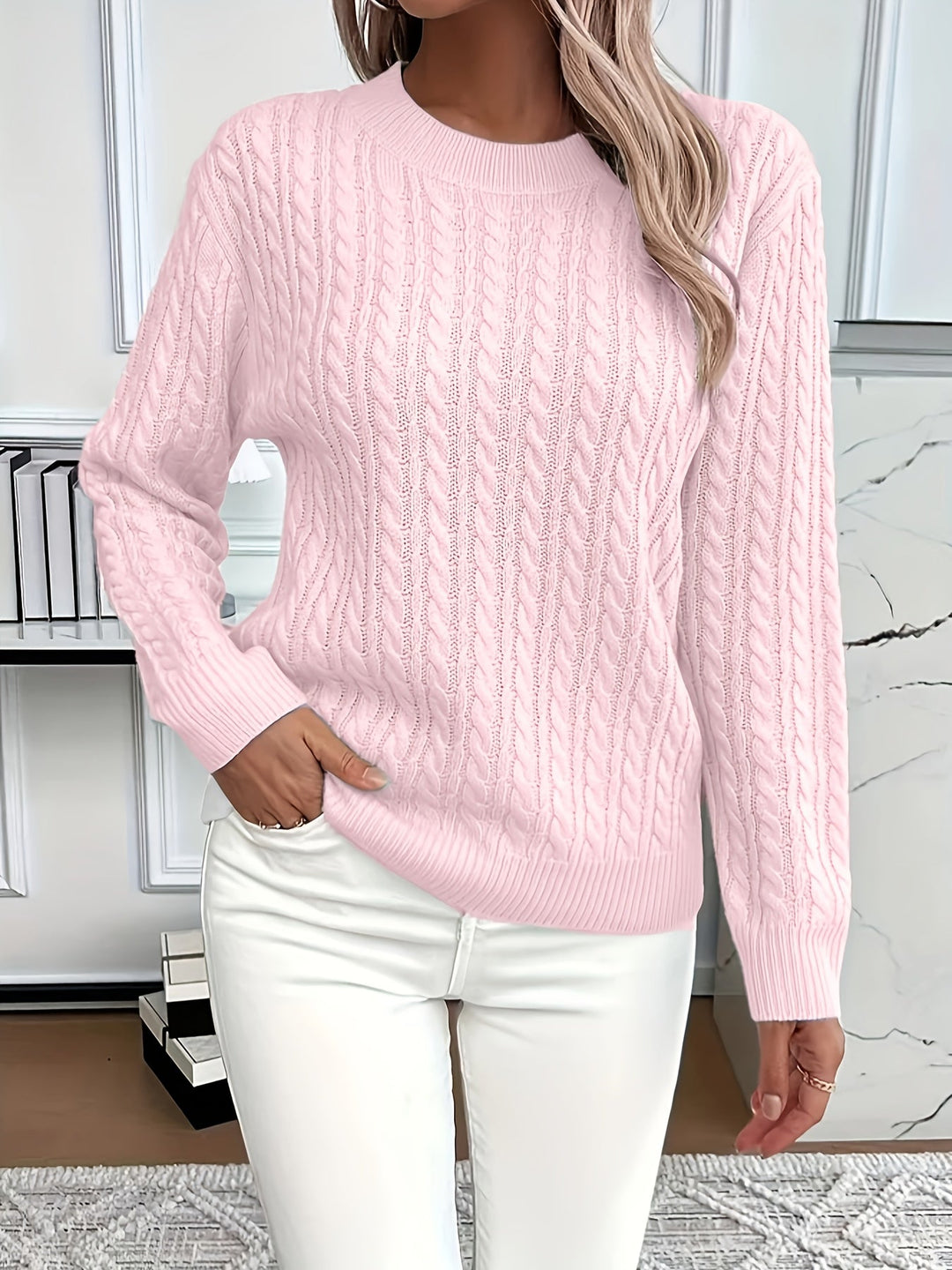 Evelyn - Cable Knit Sweater