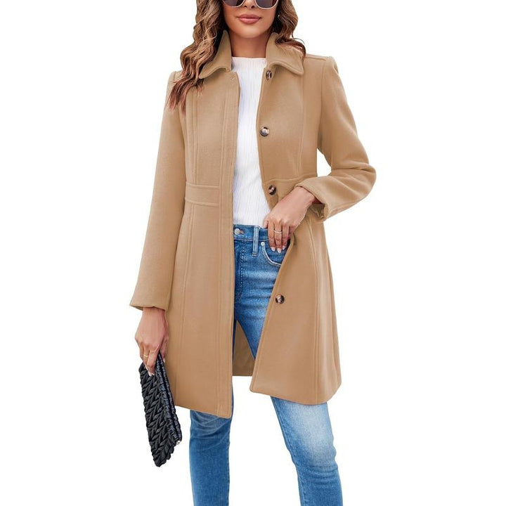 VIVIAN™ - Elegant Long Sleeve Single-Breasted Overcoat for Office Wear