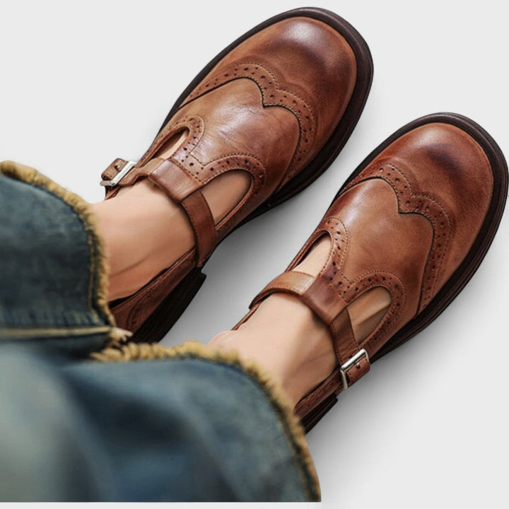 Elisa | Classic Leather Mary Janes